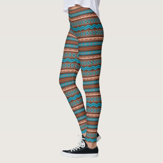 Leggings Southwest Style Geometric Cameron Gorge Design (Gauche)