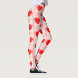 Leggings Soyez mon coeur rouge Valentine note coeur Carnet 