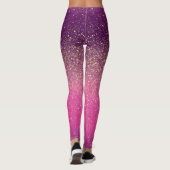 Leggings Sparkle Ombre Pink Pattern  (Dos)
