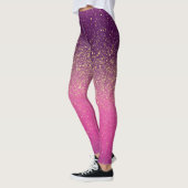 Leggings Sparkle Ombre Pink Pattern  (Gauche)