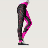 Leggings Sparkly magical black rabbit for luck (Droite)