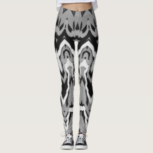 Leggings Spécial Noël noir blanc "Ratti_Creative_Arts