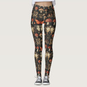 Leggings Spécimen de champignon gothique Papillon rouge de (Devant)