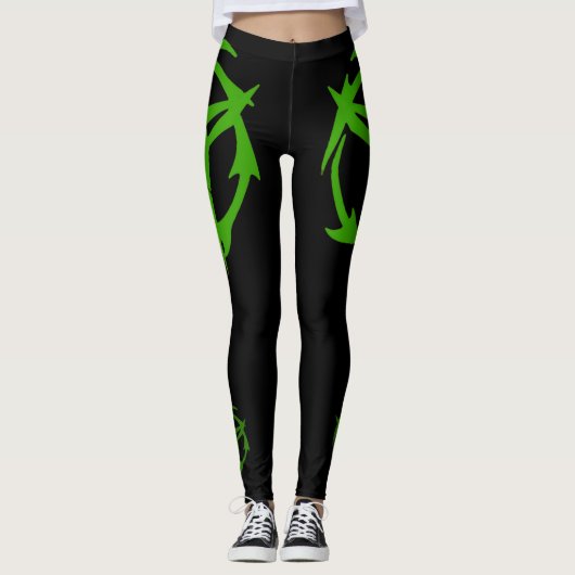 Leggings SPECOPS vert sur les guêtres noires (Devant)