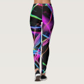 Leggings Spectacle de lumière néon (Dos)