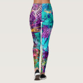 Leggings Spectacle de lumières dans un espace abstrait (Dos)