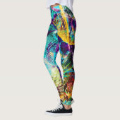 Leggings Spectacle de lumières dans un espace abstrait (Gauche)