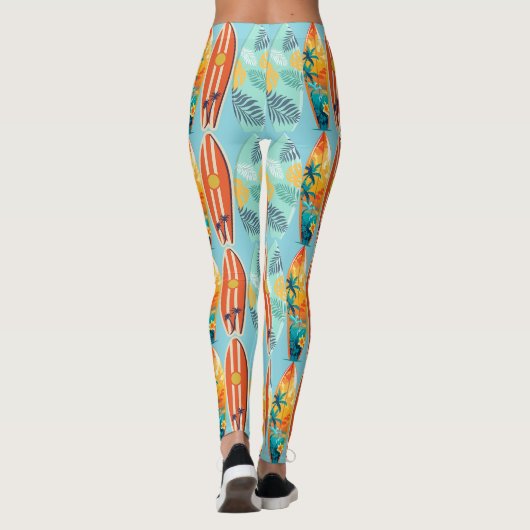 Leggings Spectacle de surf (Dos)