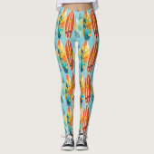 Leggings Spectacle de surf (Devant)