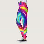 Leggings Spectre circulaire : Une exploration dynamique des (Gauche)