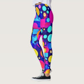 Leggings Spectre de cercles Abstraits colorés (Gauche)