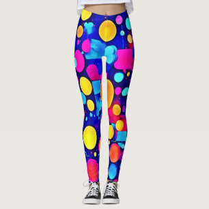 Leggings Spectre de cercles Abstraits colorés
