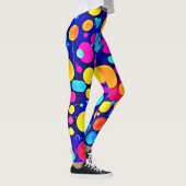 Leggings Spectre de cercles Abstraits colorés (Droite)