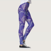 Leggings Sphères cristallines Abstraites en motif clair Lav (Droite)