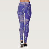 Leggings Sphères cristallines Abstraites en motif clair Lav (Dos)