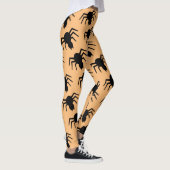 Leggings Spider motif noir orange (Droite)