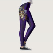 Leggings Spider Steampunk sur Arrière - plan pourpre (Droite)