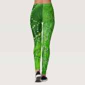 Leggings Spider Web Green Jardin Feuille Conçu Naturel (Dos)