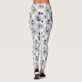 Leggings Spiderweb & araignées violettes Halloween Motif bl (Dos)