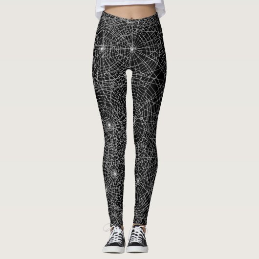 Leggings Spiderweb Goth Dark Halloween esthétique (Devant)