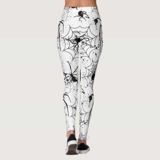 Leggings Spiderweb Pattern Halloween  (Dos)