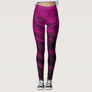 Leggings Spiral3 pourpre organique - guêtres