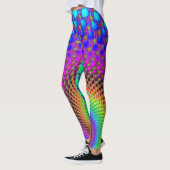 Leggings Spiral abstrait Fractal (Gauche)