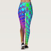 Leggings Spiral abstrait Fractal (Dos)