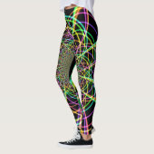 Leggings Spirale arc-en-ciel folle (Gauche)