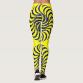 Leggings spirale bleue et jaune (Dos)