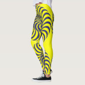 Leggings spirale bleue et jaune (Gauche)
