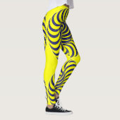 Leggings spirale bleue et jaune (Droite)