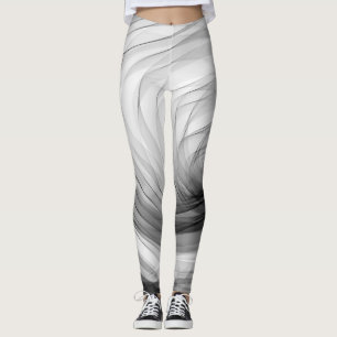 Leggings Spirale de tunnel de B&W - guêtres