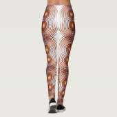 Leggings Spirale d'or abstraite (Dos)