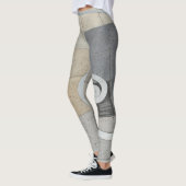 Leggings Spirale Dorée Grège Beige Gris (Gauche)