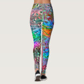 Leggings Spirale lisse dans des taches de couleur vive qui  (Dos)