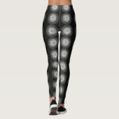 Leggings Spirale Noire Et Blanche (Dos)