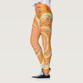 Leggings Spirale orange (Gauche)