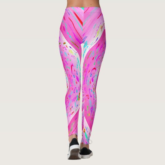 Leggings Spirale rose (Dos)