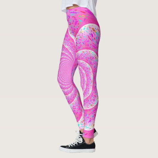 Leggings Spirale rose (Gauche)