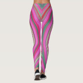 Leggings spirale rose et verte (Dos)
