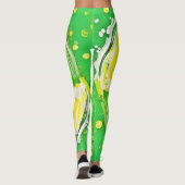 Leggings Spirale verte de chaux (Dos)