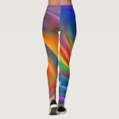 Leggings Spirales Arrière - plans Abstraites douces 1 (Dos)