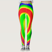 Leggings spirales psychédéliques (Devant)