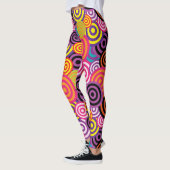 Leggings Spirales psychédéliques Été tendance (Gauche)