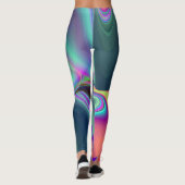Leggings Spirit of Summer Breeze, Rainbowart Abstrait 3D (Dos)