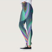 Leggings Spirit of Summer Breeze, Rainbowart Abstrait 3D (Gauche)