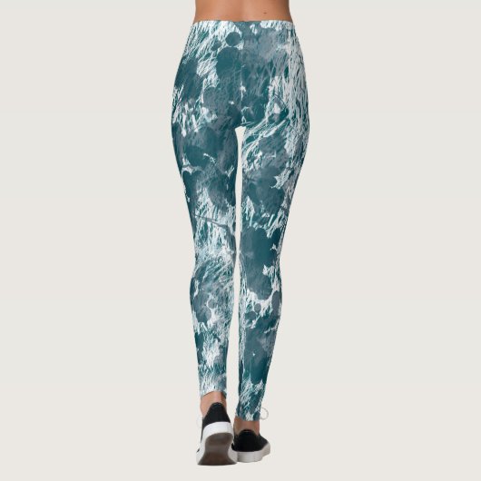 Leggings splash blue (Achterkant)