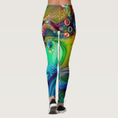 Leggings Splash ! Bulles colorées Abstraites (Dos)