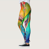 Leggings Splash ! Bulles colorées Abstraites (Gauche)